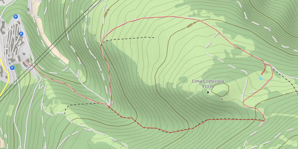 Carte de l'itinéraire :  Raccordo SP238-SP Valle dell'Esino