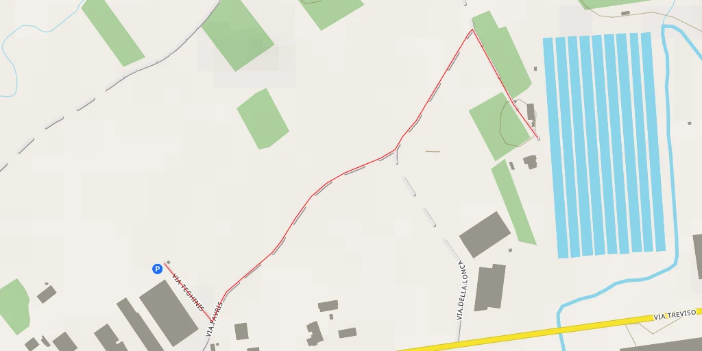 Map of the trail for Via Giovanni Monti