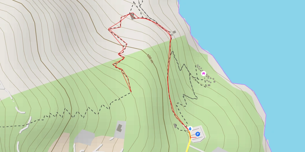 Map of the trail for Zingaro Sud, Biglietteria - Castellammare del Golfo