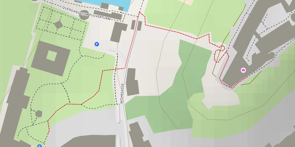 Map of the trail for Palas - Burg