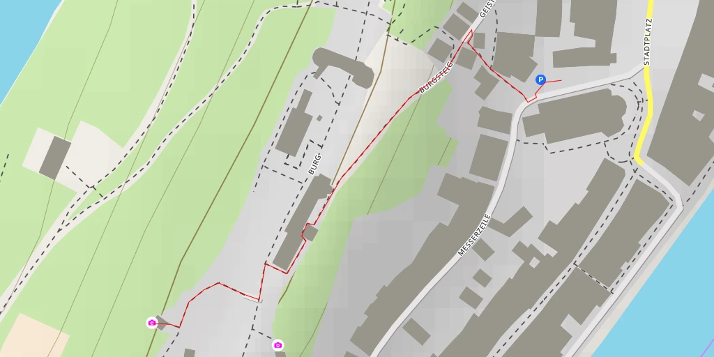 Map of the trail for Aussichtsturm