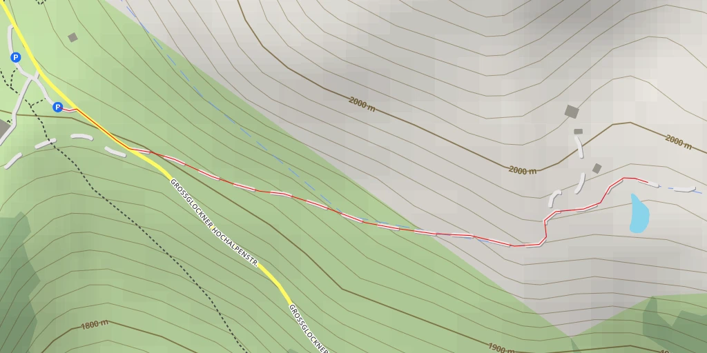 Map of the trail for Großglockner Hochalpenstraße - Großglockner Hochalpenstraße - Heiligenblut am Großglockner