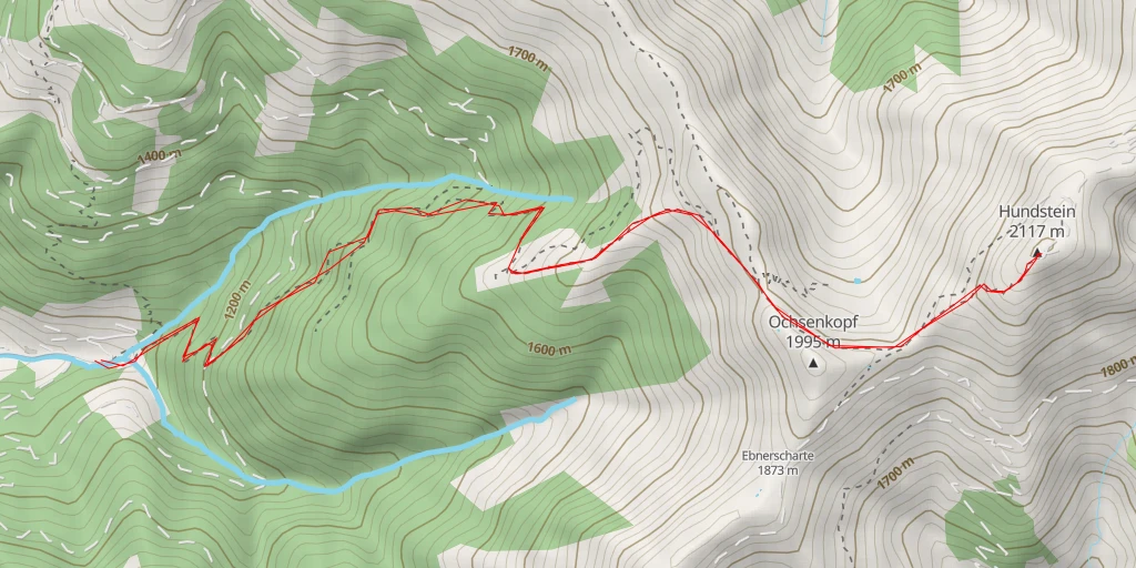 Map of the trail for Statzerhaus