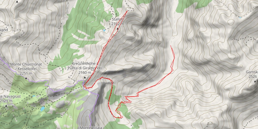 Map of the trail for Runseck