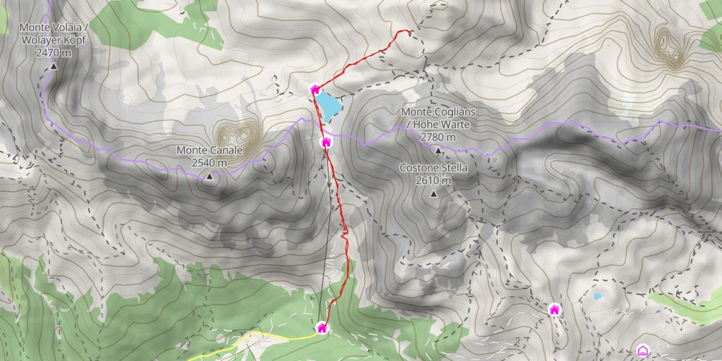 Map of the trail for 436 - 436 - Lesachtal