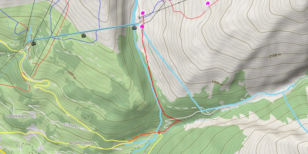 Map of the trail for Doris Fleisskuchl