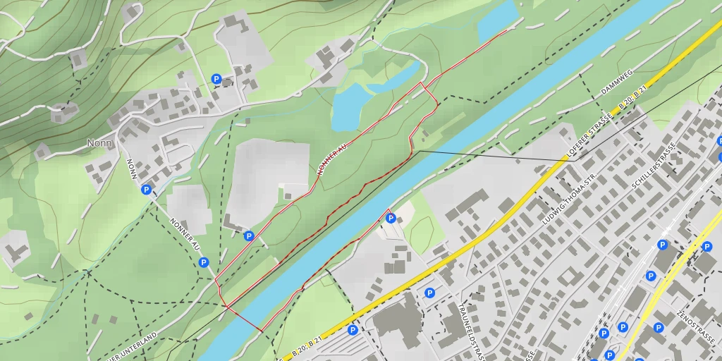 Map of the trail for Strailachweg - Strailachweg