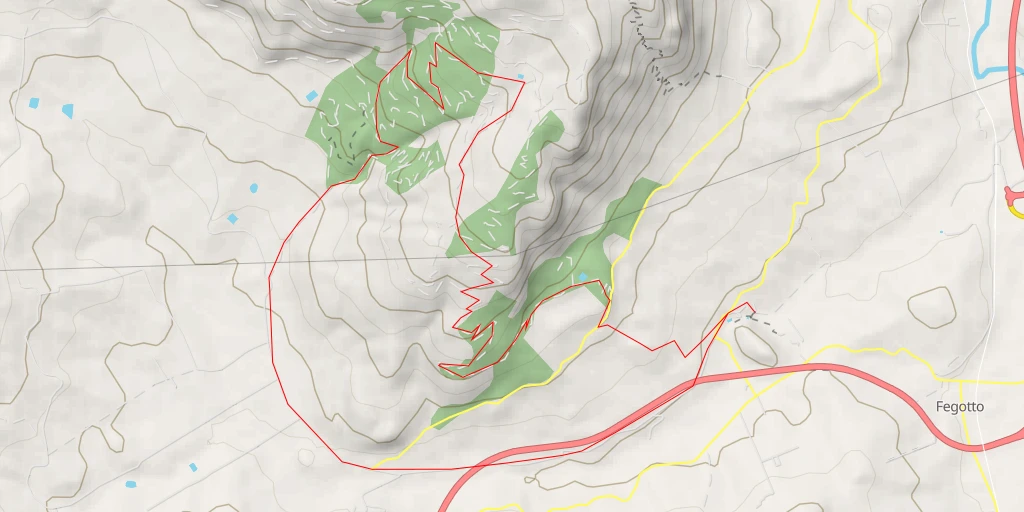 Map of the trail for Castellammare del Golfo