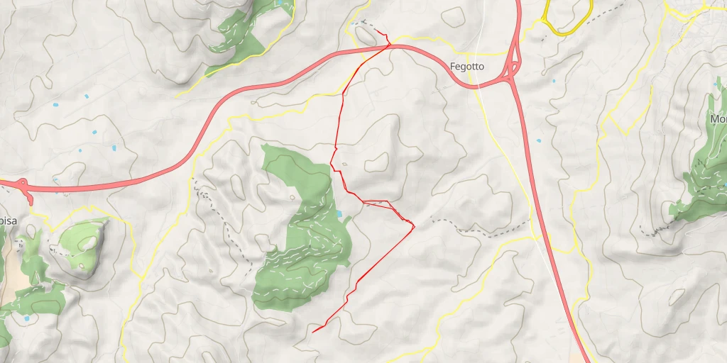 Map of the trail for Strada Provinciale 78 di Arcauso - Strada Provinciale 78 di Arcauso