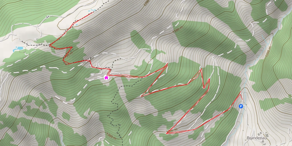 Map of the trail for Moosalm - Großsonnberg