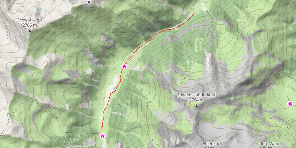 Map of the trail for Palfneralm