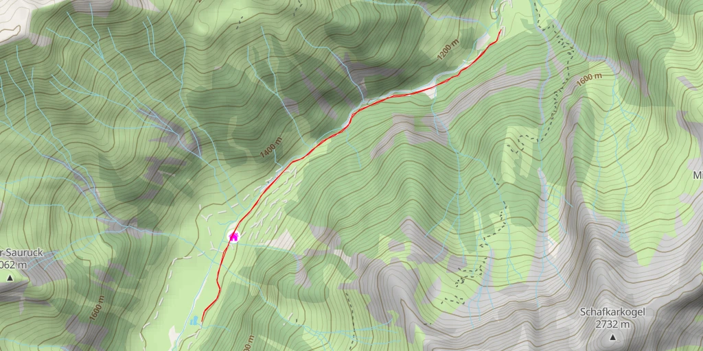 Map of the trail for 114 - 114