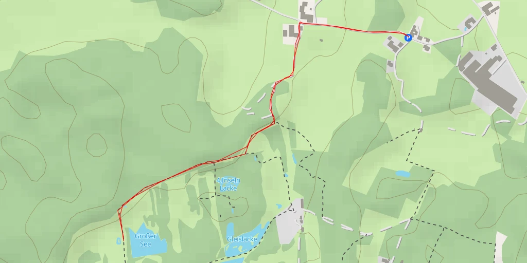 Carte de l'itinéraire :  Moorrundwanderweg - Moorrundwanderweg