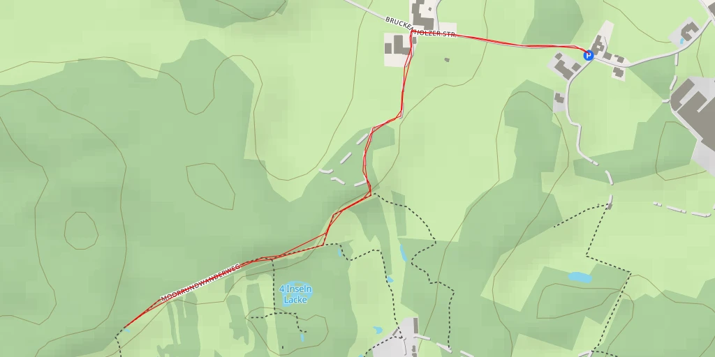 Map of the trail for Moorrundwanderweg - Moorrundwanderweg