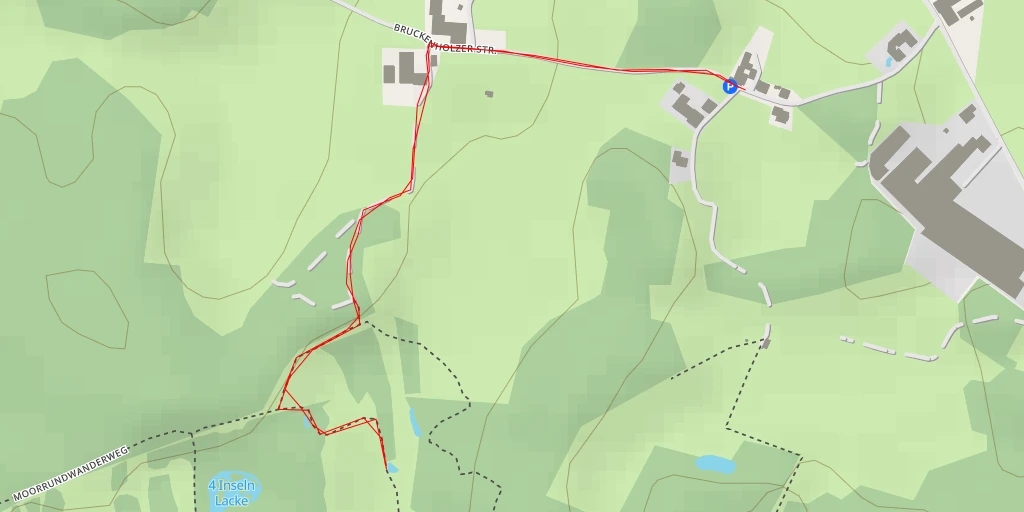 Map of the trail for Moorrundwanderweg - Moorrundwanderweg