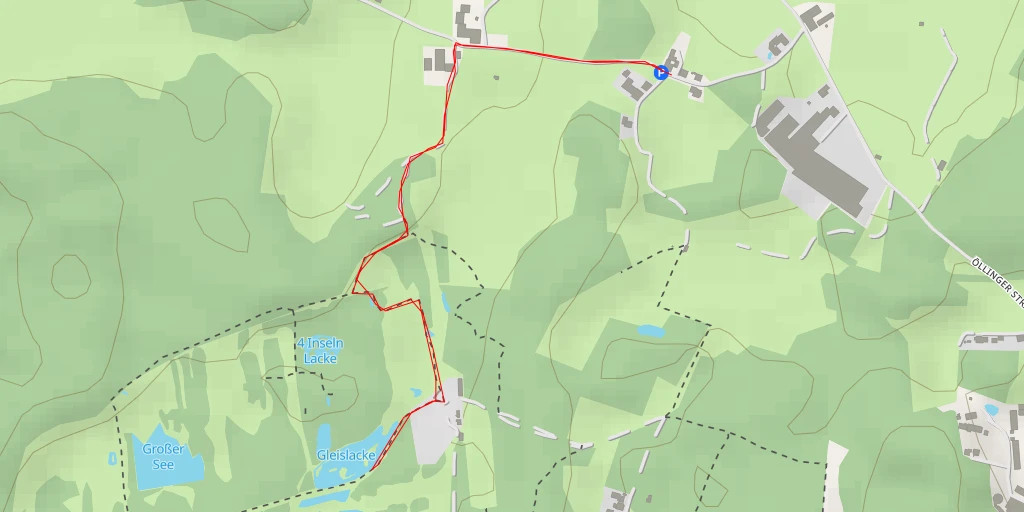 Map of the trail for Gleislacke