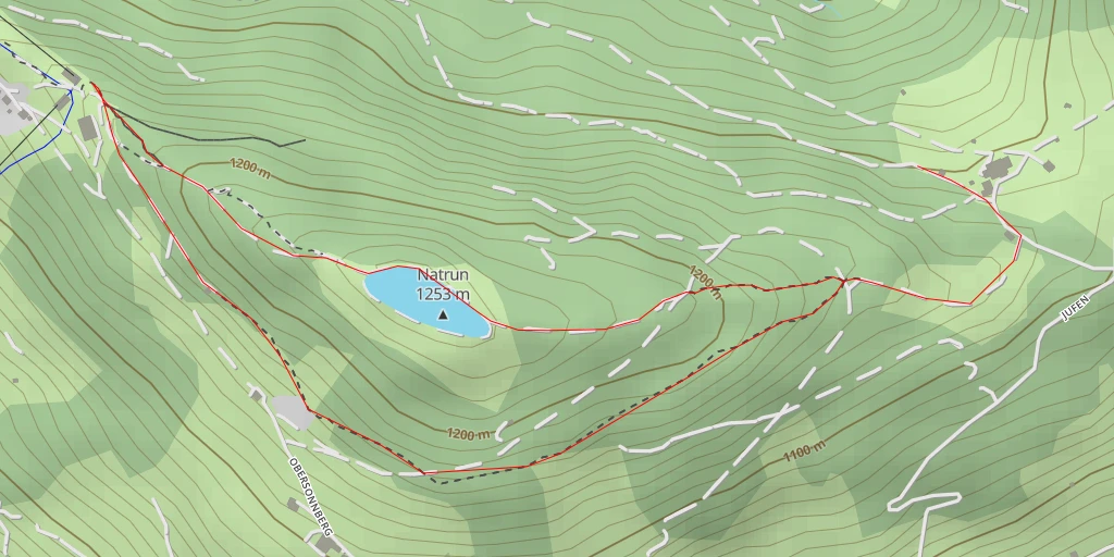 Carte de l'itinéraire :  Natrunbahn 10er Kabinenbahn - Maria Alm am Steinernen Meer