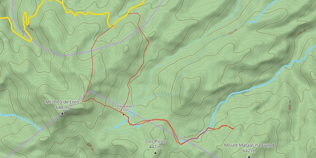 Carte de l'itinéraire :  Pico De Loro Vantage Point