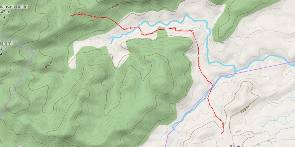 Carte de l'itinéraire :  Mataas na Gulod Side Trail - Mataas na Gulod Side Trail