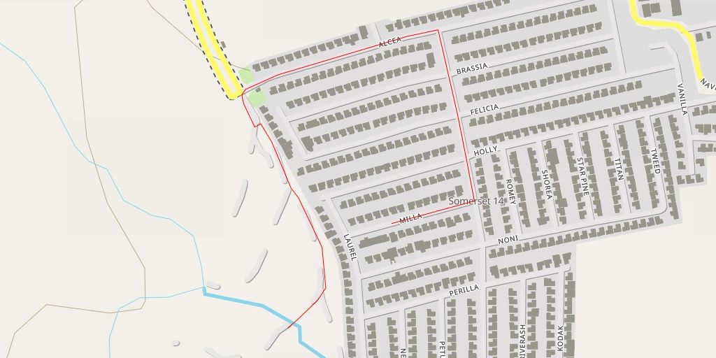 Map of the trail for Laurel Street - General Trias