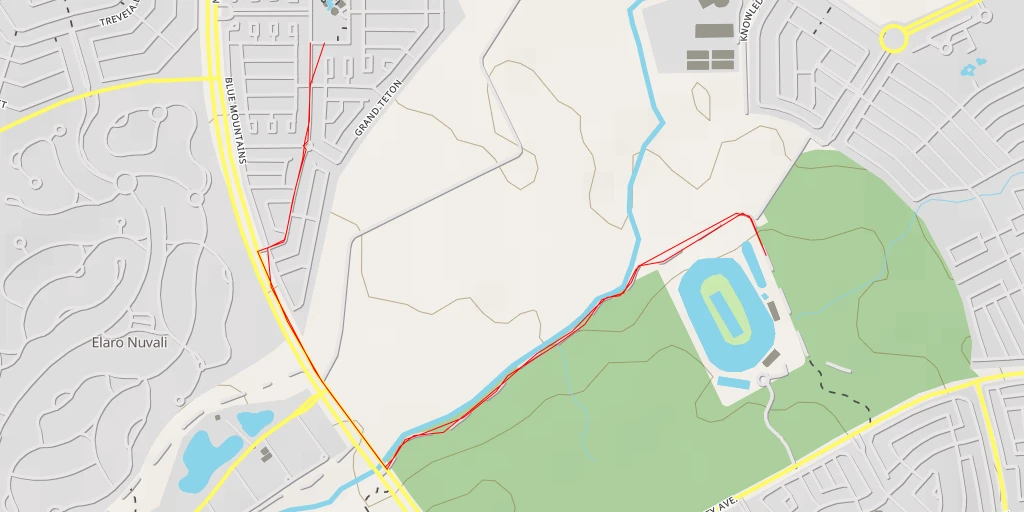 Map of the trail for Republic Wakepark - West Diversity Avenue - Calamba