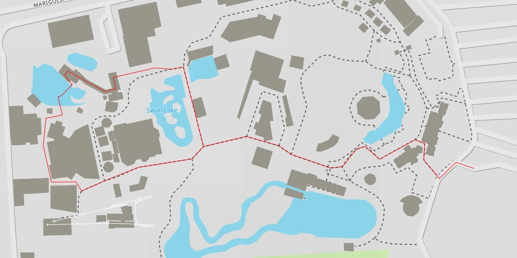 Map of the trail for Enchanted Kingdom - RSBS Boulevard - Santa Rosa