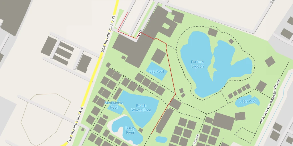 Map of the trail for Club Manila East - Don Renato Garden Villas