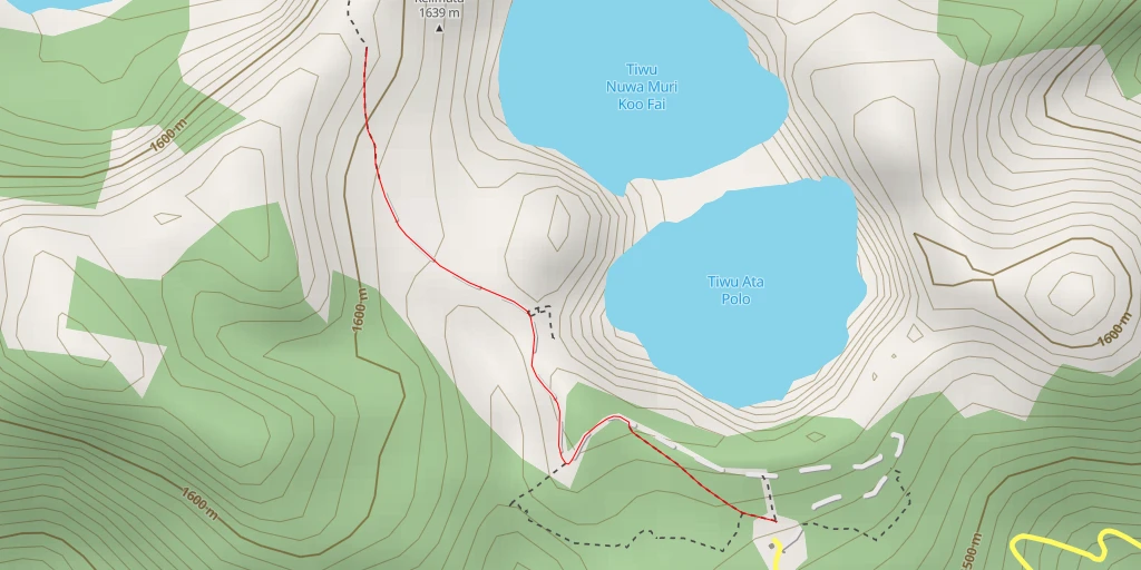 Map of the trail for Nuwamuri Koofai