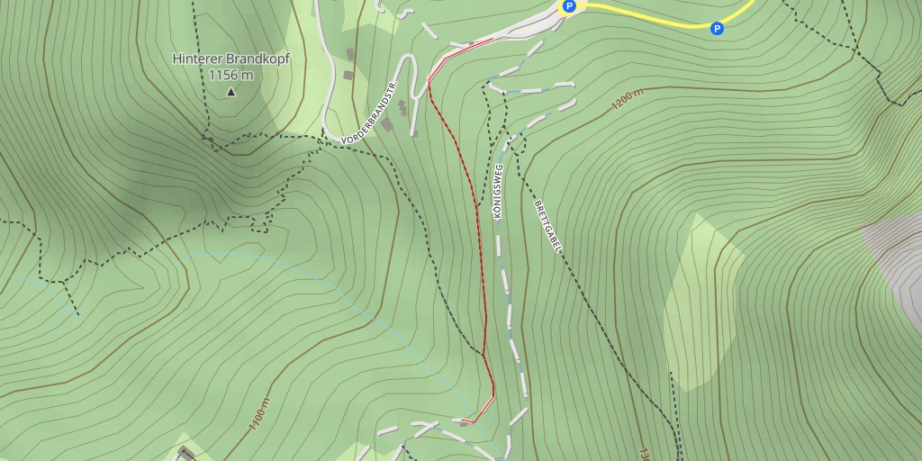 Map of the trail for Königsweg - Königsweg