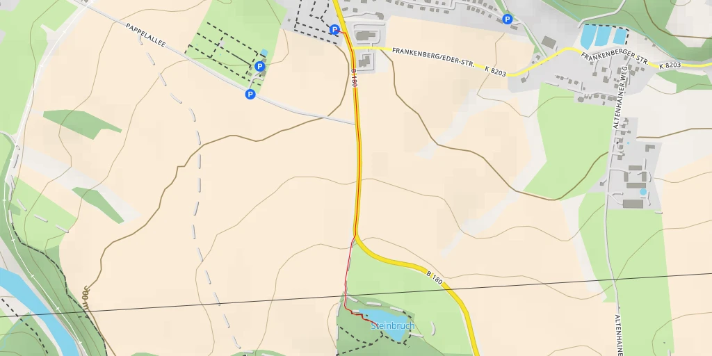 Map of the trail for Steinbruch