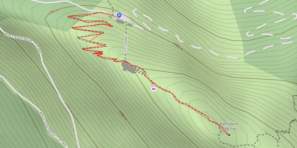 Carte de l'itinéraire :  Kehlstein