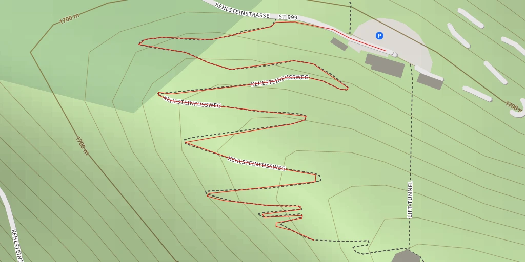 Carte de l'itinéraire :  Kehlsteinfußweg - Berchtesgaden