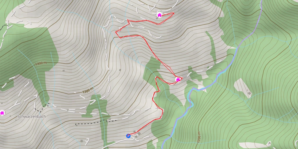 Map of the trail for Moosalm