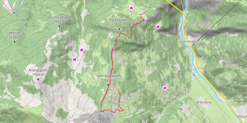 Map of the trail for Bettlersteig