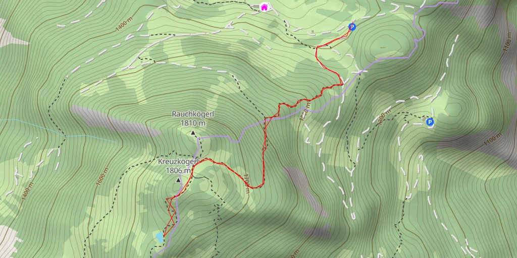 Map of the trail for Bettlersteig