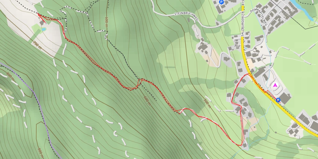 Map of the trail for Berndlgraben