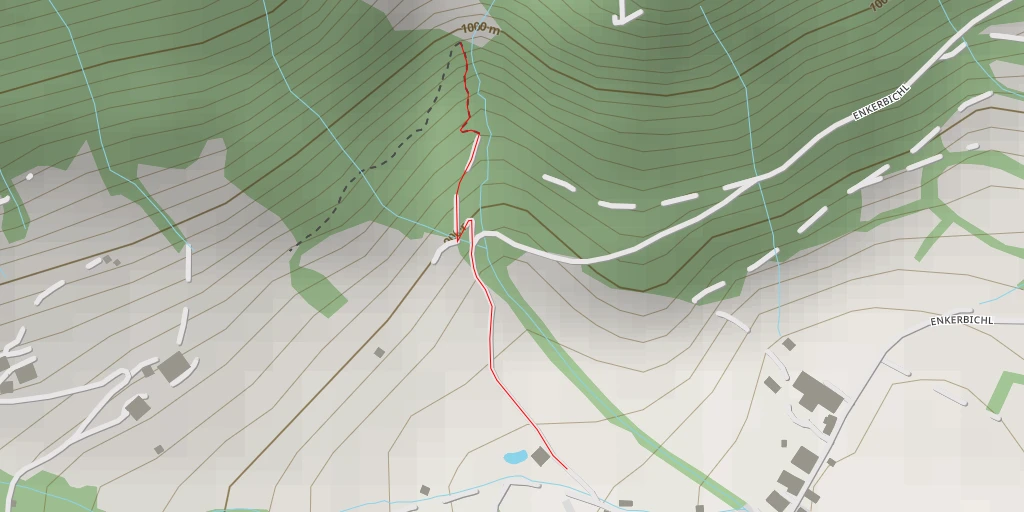 Map of the trail for Wenger Wasserfall