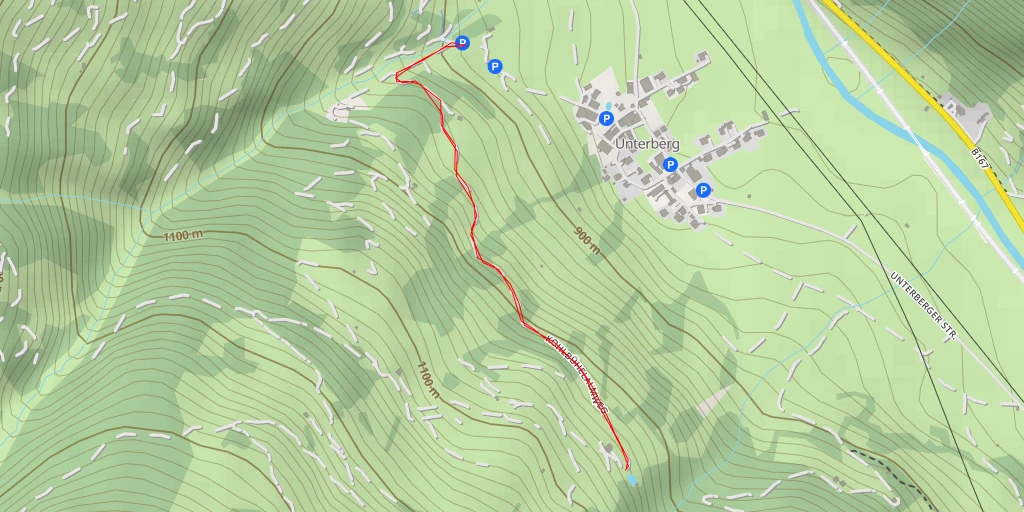 Carte de l'itinéraire :  Heinreich-Heimalm - Kohlbühelalmweg