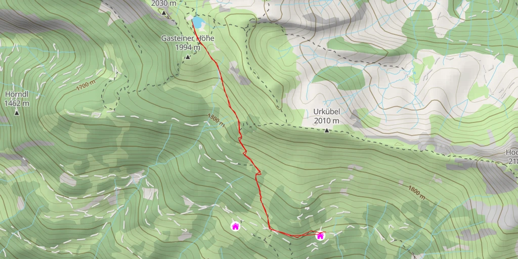 Map of the trail for Kleiner Paarsee