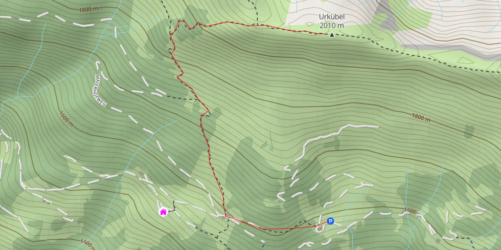 Carte de l'itinéraire :  Urkübel