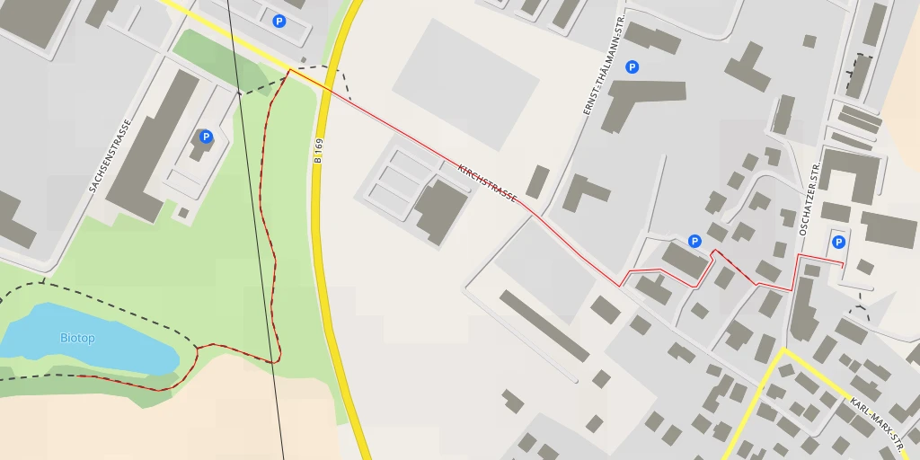 Map of the trail for Biotop