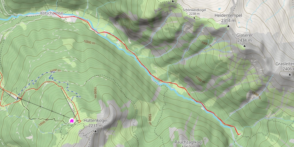 Map of the trail for Fischteich