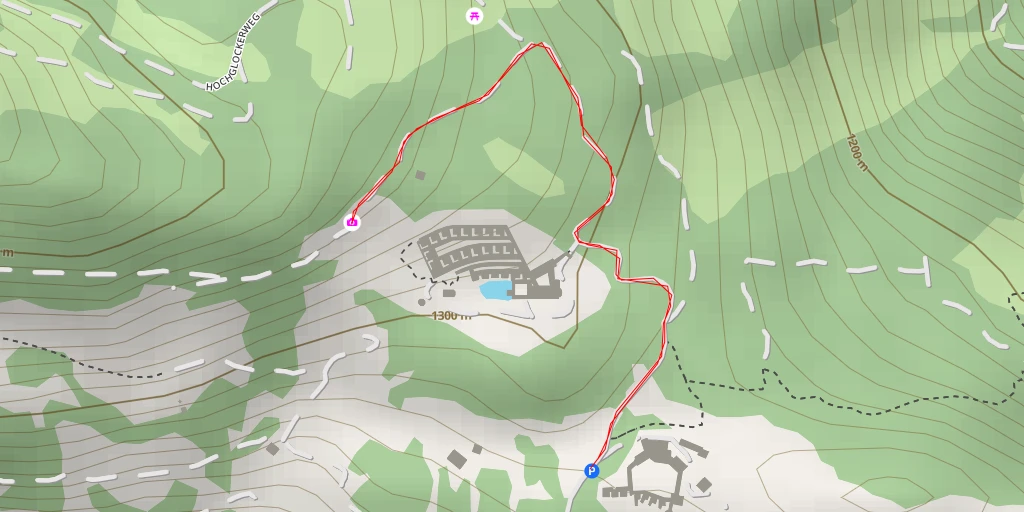 Map of the trail for Kinderalm