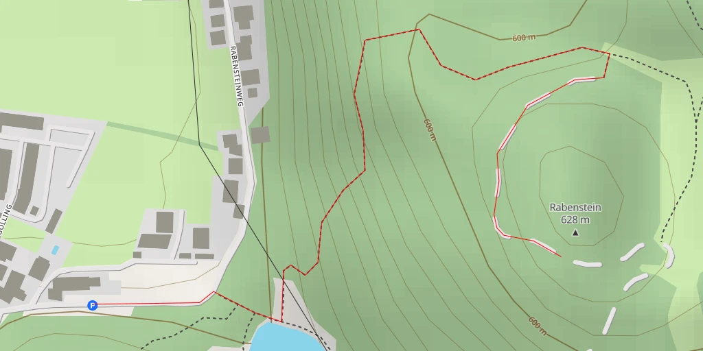 Map of the trail for Rabenstein