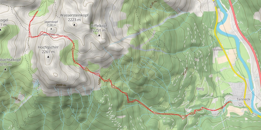 Map of the trail for Impautrieb