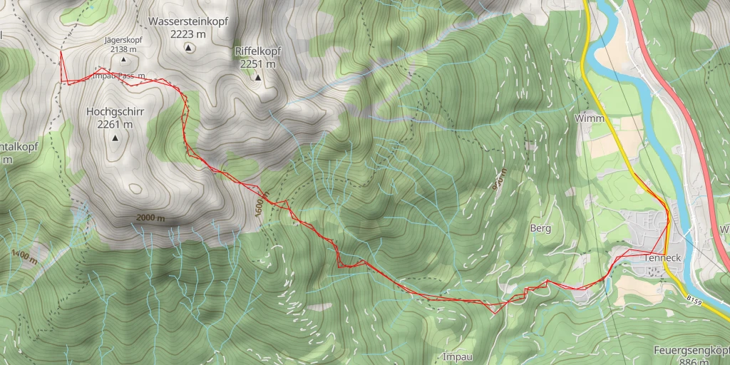 Map of the trail for Impautrieb