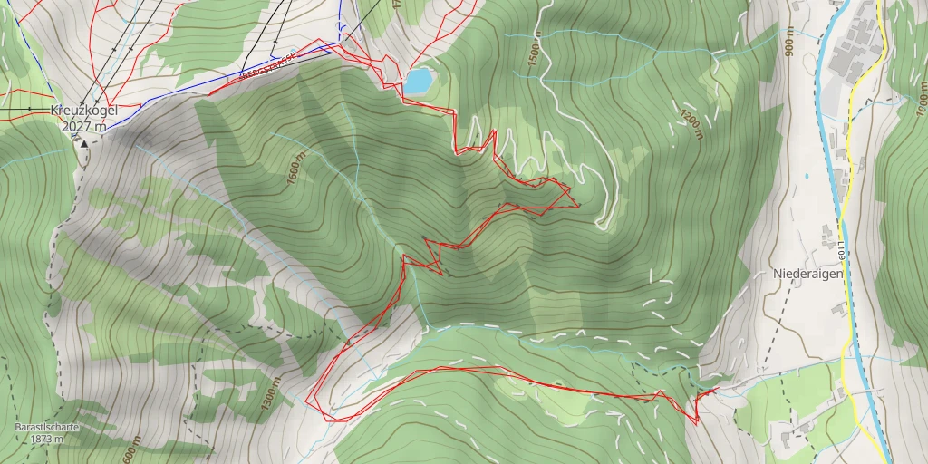 Carte de l'itinéraire :  Bergstraße