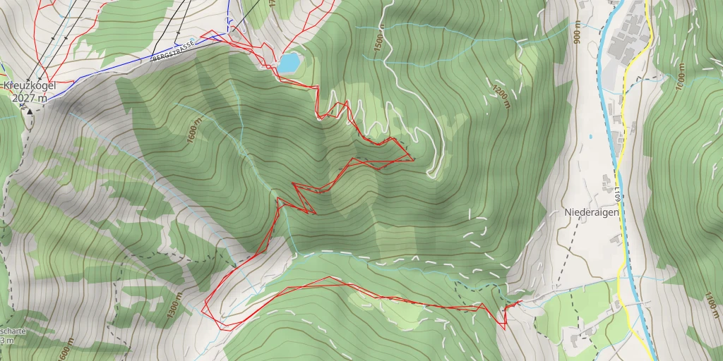 Map of the trail for Bergstraße - Bergstraße