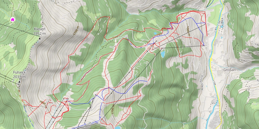 Map of the trail for Harbachhütte - Bergstraße