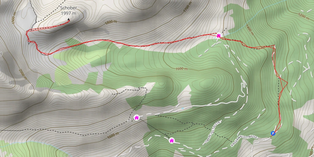 Map of the trail for Schober